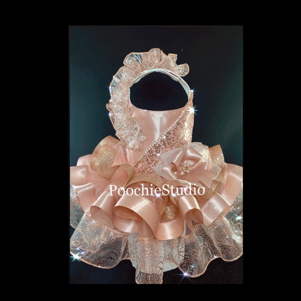 Rose Gold Dress Etsy