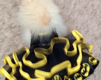 Batman Batgirl Superhero Gotham Halloween Dog Costume tutu Superman  xxs - large