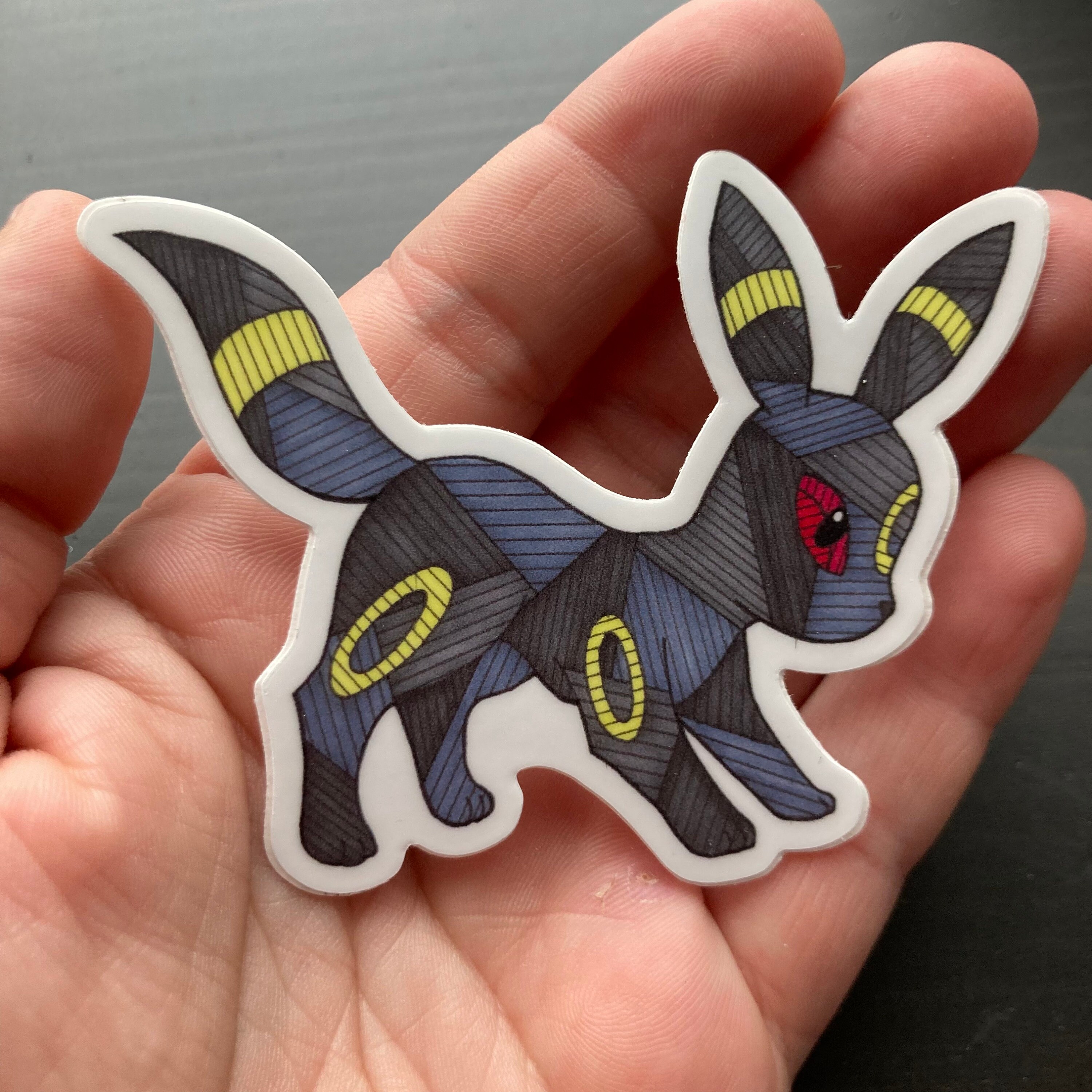 Umbreon Sticker, 3 X 2.4 Vinyl Sticker - Etsy