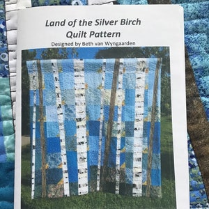 Land of the Silver Birch Quilt Pattern, Paper