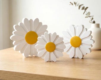 Daisy Shelf Sitter (2026 Edition): Farmhouse Tiered Tray Decor - Spring Summer Centerpiece