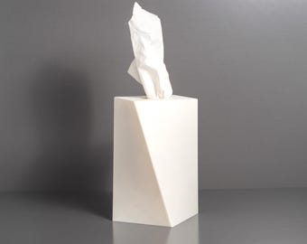 Cylinder Kleenex Box Cover: Modern Twisted Design