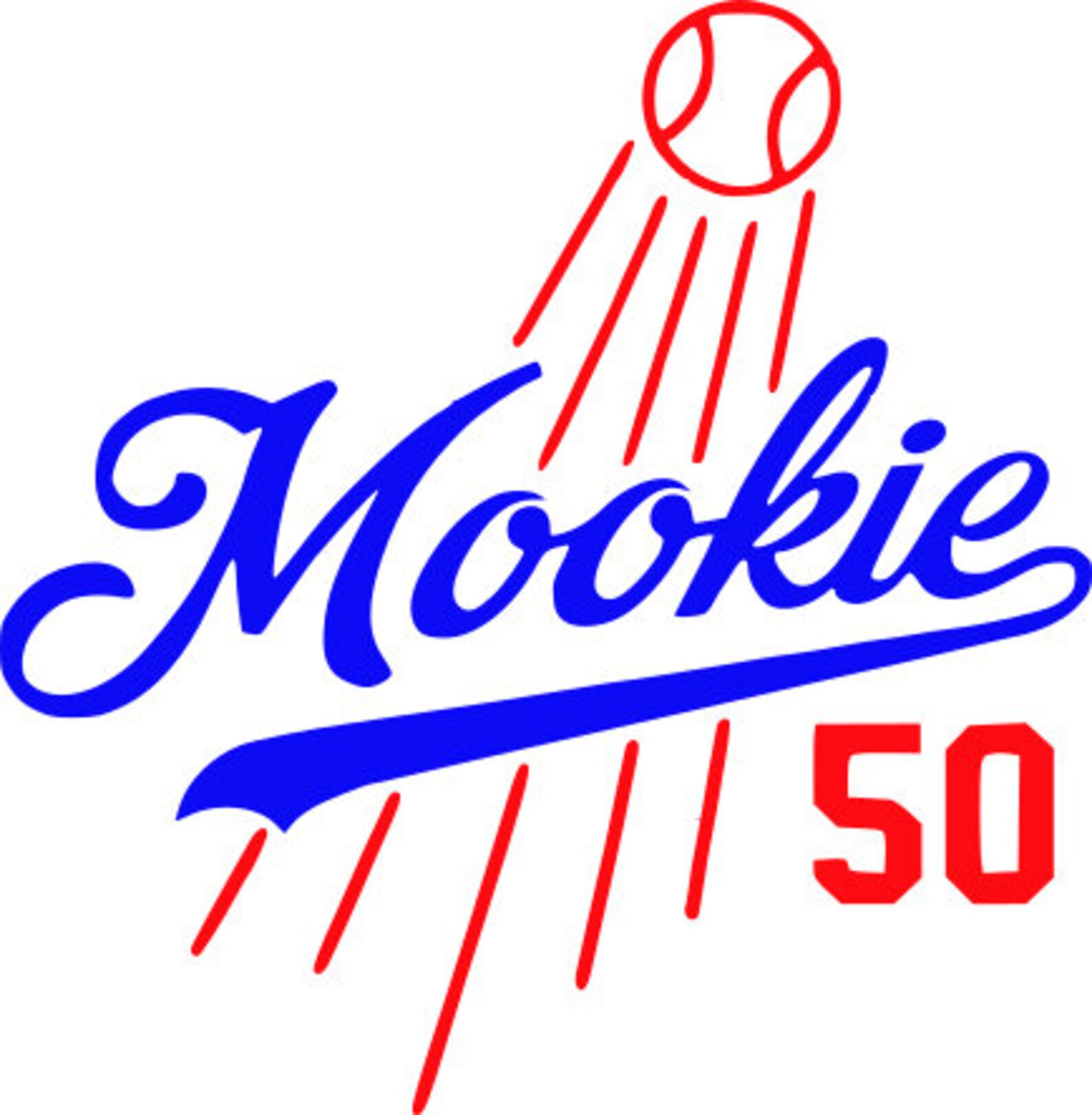 Los Angeles Dodgers Mookie SVG files Png files Jpeg files | Etsy