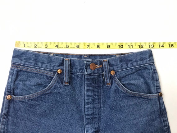Wrangler W26.5 L33 USA Vintage Slim Jeans Early 1… - image 5