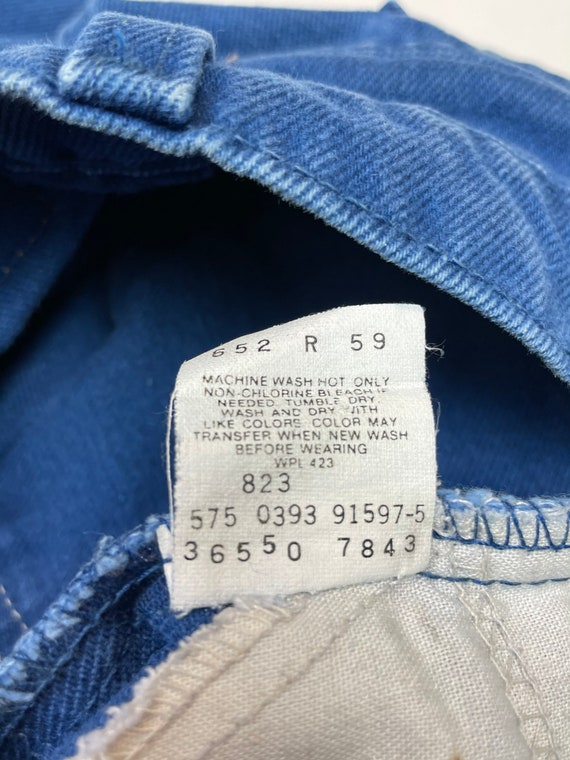 Levis W27.5 USA 550 Vintage Jean Shorts Blue - image 5