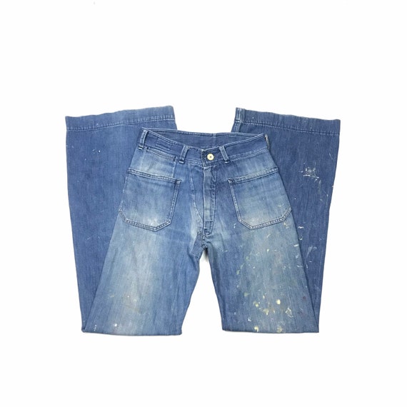 Sailor W30.5 L36 USN Bell Bottom Jeans 1940s 50s L