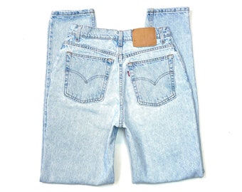 Levis USA W27.5 L32.5 512 Vintage Jeans Zipper Fly 1990er Jahre