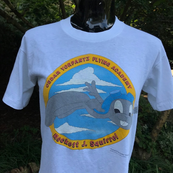 1985 Desantis Rocket J. Squirrel Medium T-Shirt Or