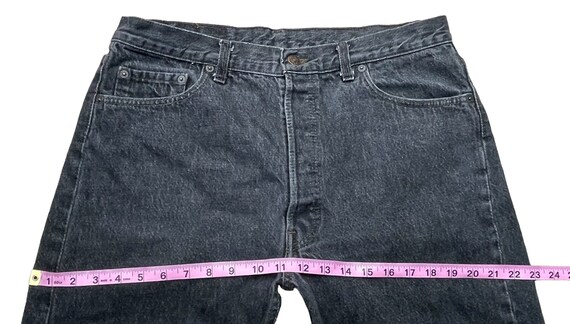 Levis W33.5 L32.5 USA 501 Vintage Faded Charcoal … - image 8