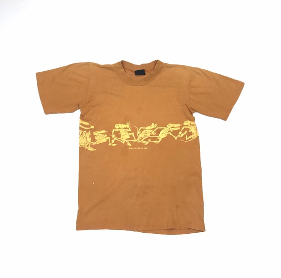 1970’s Rat Race Small Cotton Marijuana Shirt Earl… - image 1
