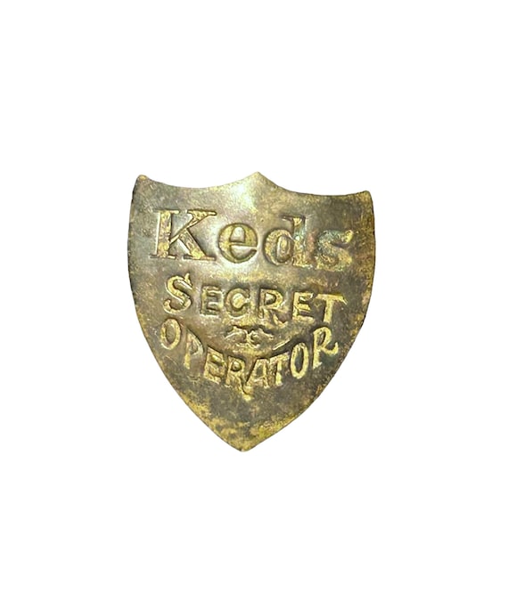 Vintage 1940s Ked’s Shoes Secret Operator Button … - image 1