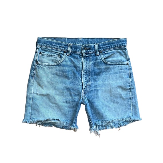 Levis W33 Redline 505 Single Stitch Cutoff Jeans Shor… - Gem