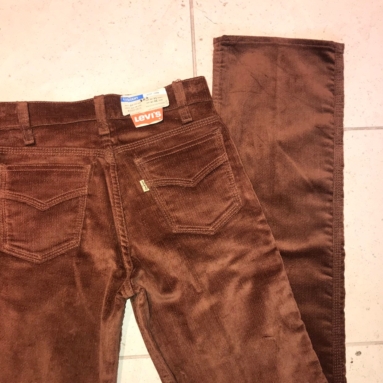 70's Levis W26 L34 Brushed Corduroy Boot Jeans DEADSTOCK | Etsy Australia
