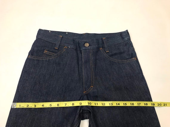 Big Smith W29 L33 NOS 1970s Bell Bottoms Slim Dar… - image 7