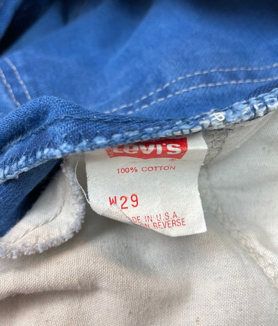 Levis W27.5 USA 550 Vintage Jean Shorts Blue - image 6