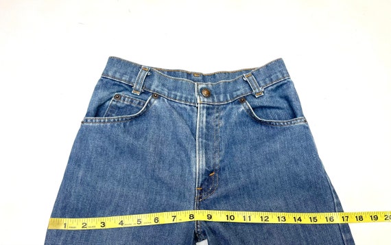 Levis W24 W29 USA Vintage Flared Slim Student Cut… - image 10