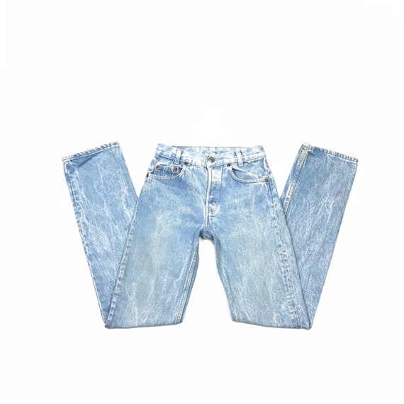 80’s Levis W26.5 L33 701 USA Faded Light Student … - image 1