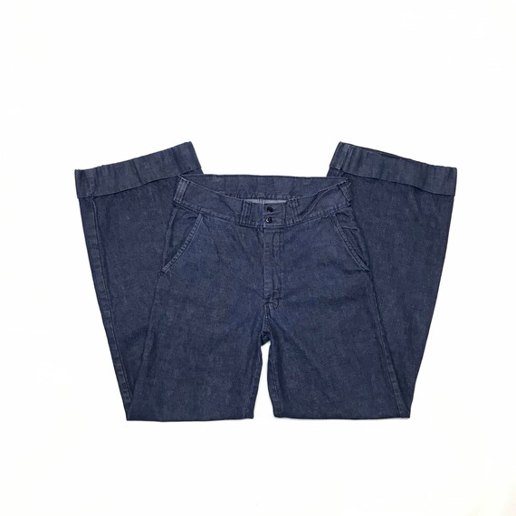 1970’s W31 L32 High Waist Flared Jeans Sailor Styl