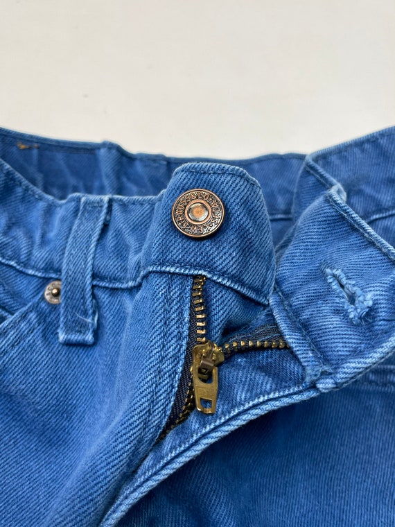 Levis W27.5 USA 550 Vintage Jean Shorts Blue - image 4