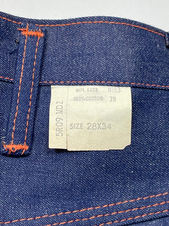 70’s W26 L34 Dungaree Painter Jeans DEADSTOCK All Cot… - Gem