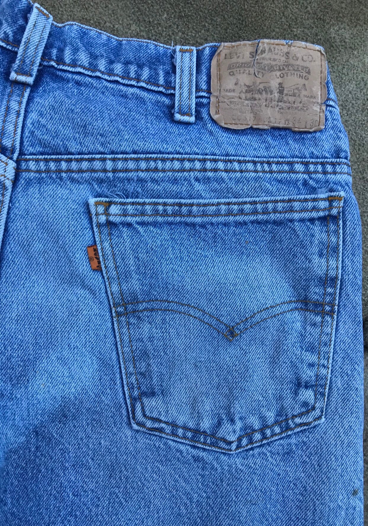 517 USA Levis Vintage Jeans Nice Distress Bleach Fades | Etsy