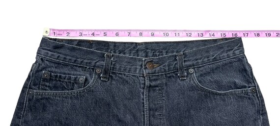 Levis W33.5 L32.5 USA 501 Vintage Faded Charcoal … - image 7