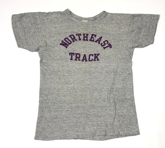 1970’s Champion LG Heather Grey Track Shirt