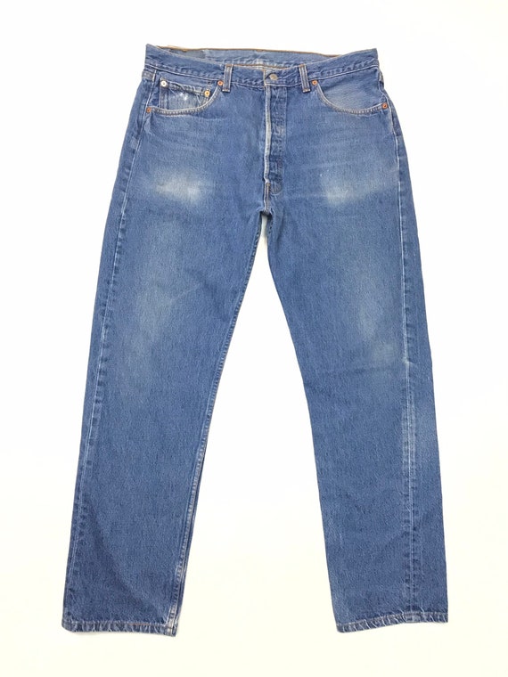 Levis W36 L31.5 USA 501 Vintge Jeans Nice Fades - image 2