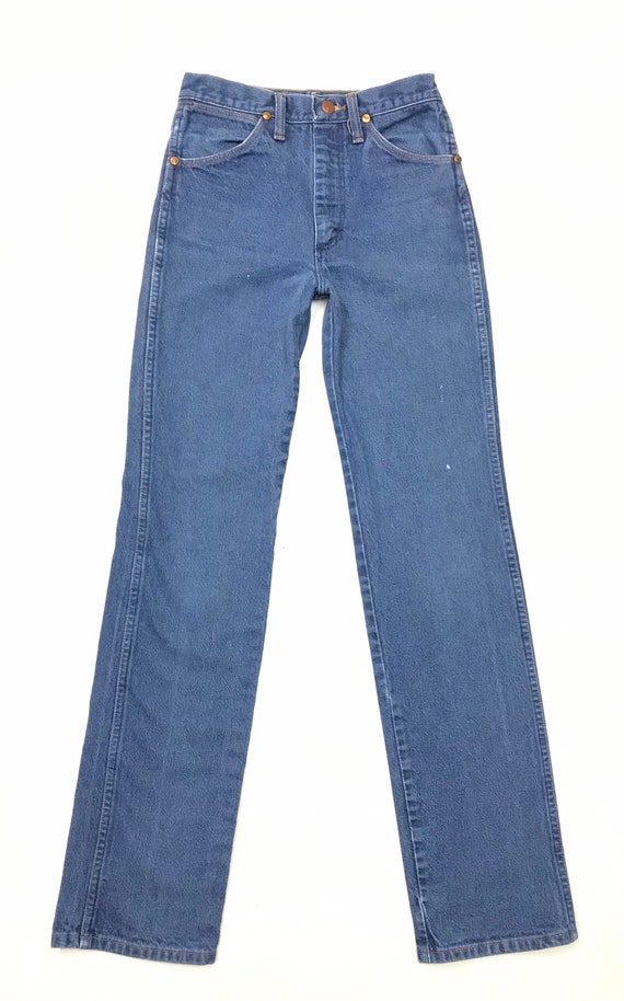 Wrangler W26.5 L33 USA Vintage Slim Jeans Early 1… - image 2