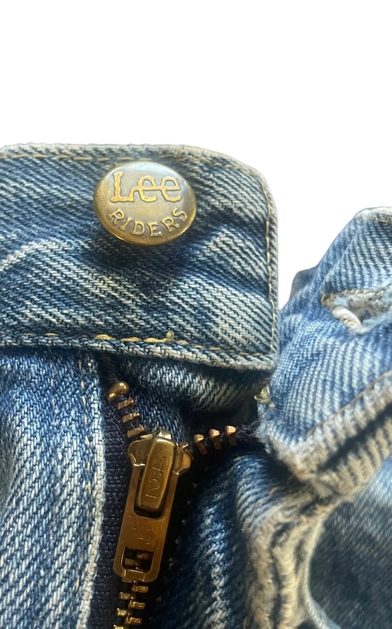 Lee W24 L32 USA 1970s 80s Vintage Jeans High Wais… - image 7