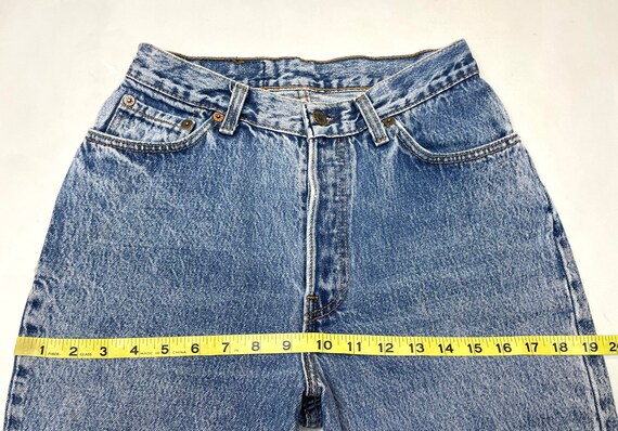 Levis W26.5 USA 501 for Women Cutoff Shorts Stone… - image 7