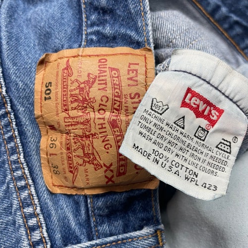 Levis W34 L37 USA 501 Vintage shops Jeans Lovely Wash