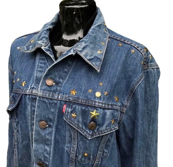 1970's Levis 2 Pocket Star Studded Custom Western… - image 1