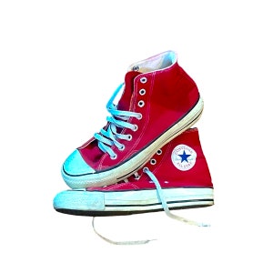 VTG Converse USA 6.5 Extra Stitch Red Made in America Great Condition