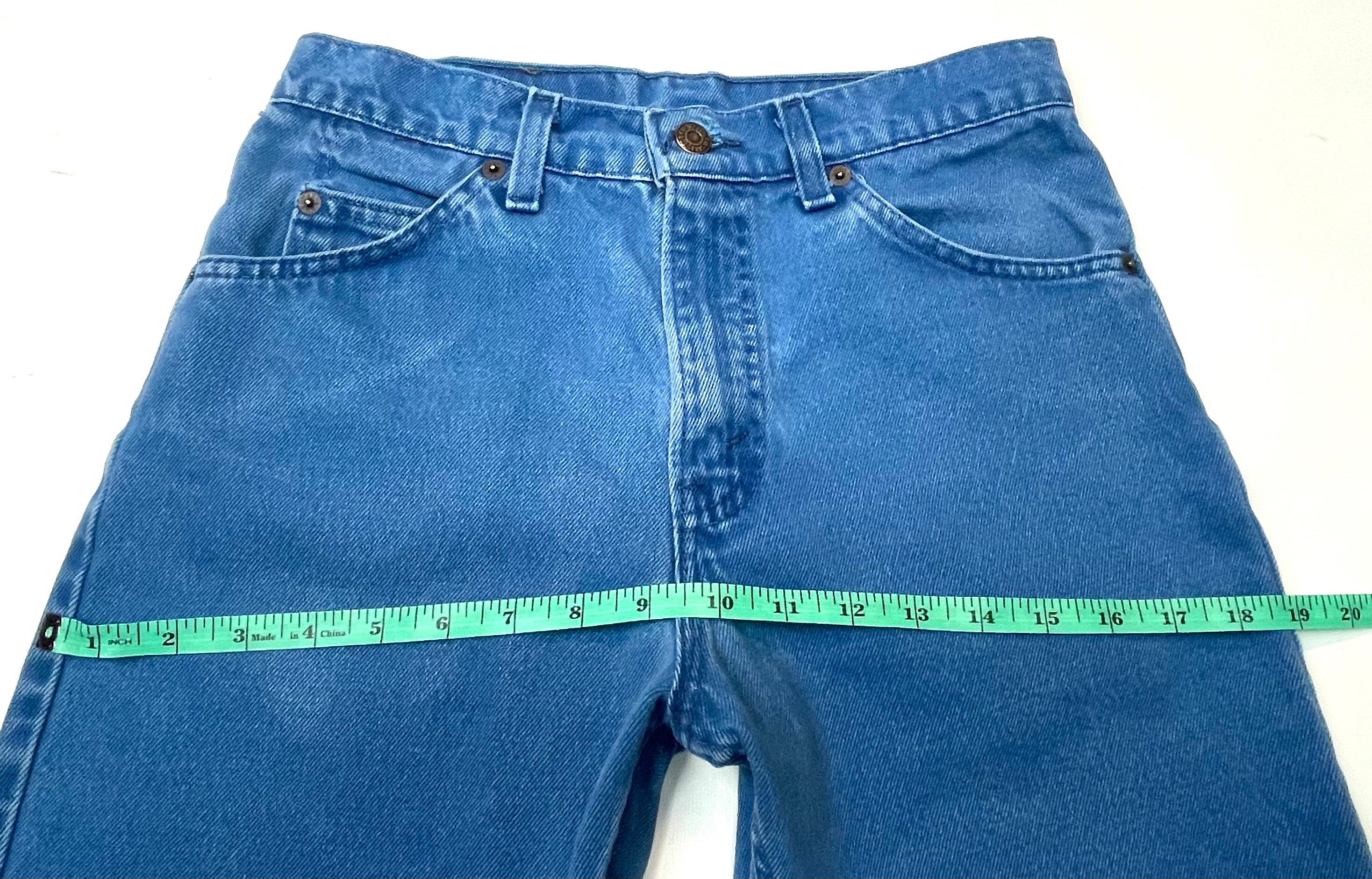 Kleding Gender-neutrale kleding volwassenen Jeans Levis W28 L29.5 USA 646 Slim Hip Bell Bottom Vintage Jeans 