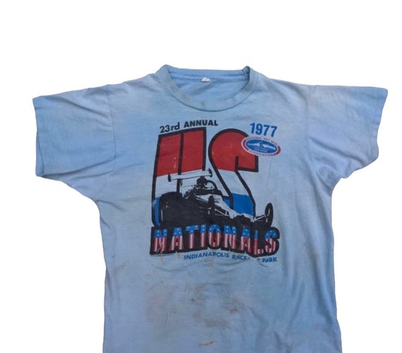 1977 NHRA T-shirt National Hot Rod Association Me… - image 2