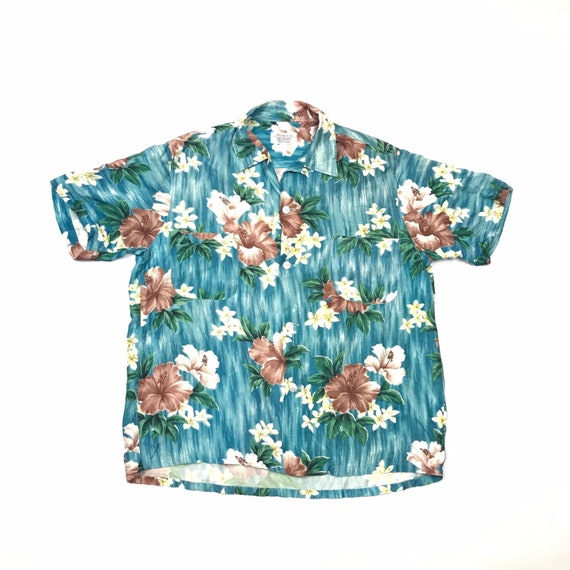 50’s Penny’s Rayon Floral Hawaiian Aloha Shirt Men