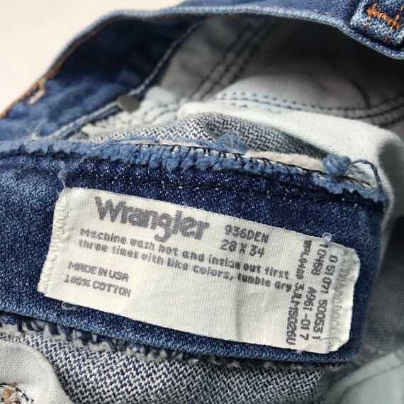 Wrangler W26.5 L33 USA Vintage Slim Jeans Early 1… - image 4