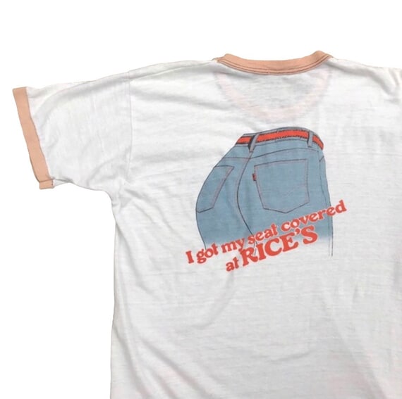 70's 80's Levis Women's Graphic T-shirt Medium Ri… - image 1