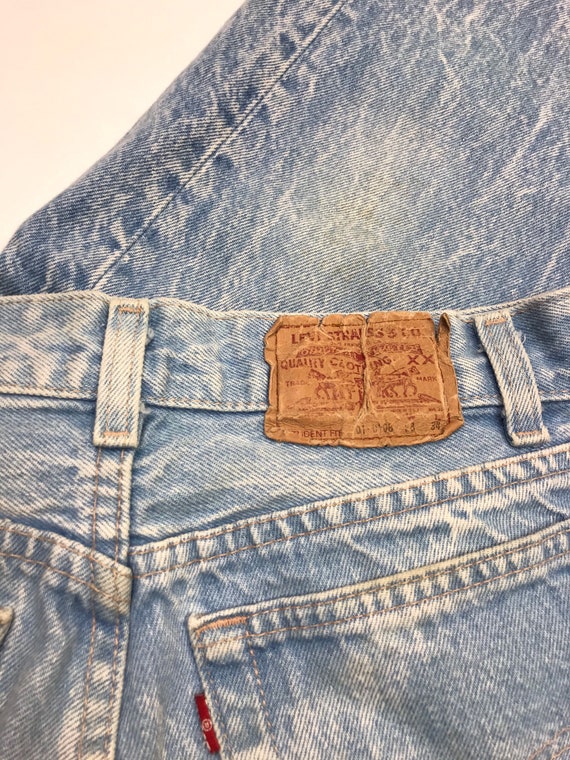 80’s Levis W26.5 L33 701 USA Faded Light Student … - image 6