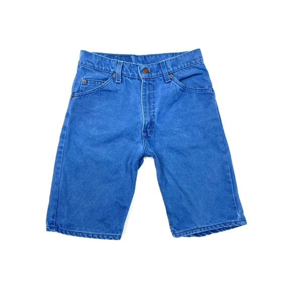 Levis W27.5 USA 550 Vintage Jean Shorts Blue - image 1