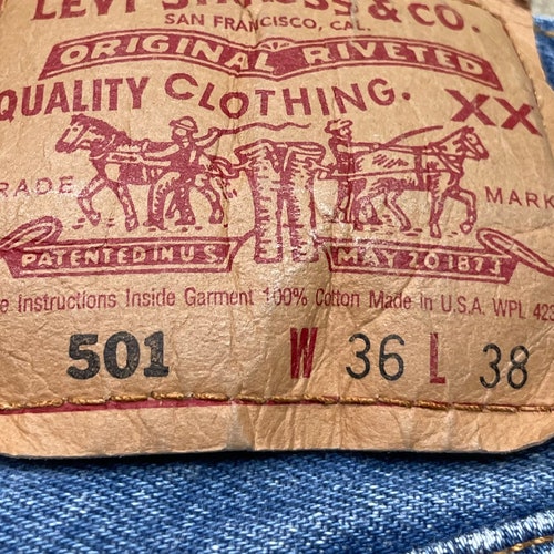 Levis W34 L37 USA 501 Vintage shops Jeans Lovely Wash