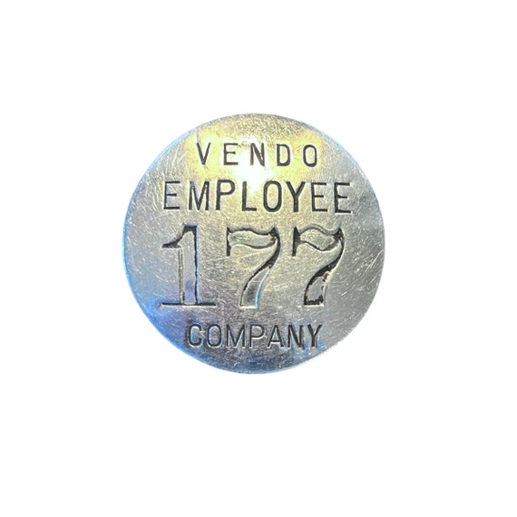 1940s Employee Badge Button #177 - image 1