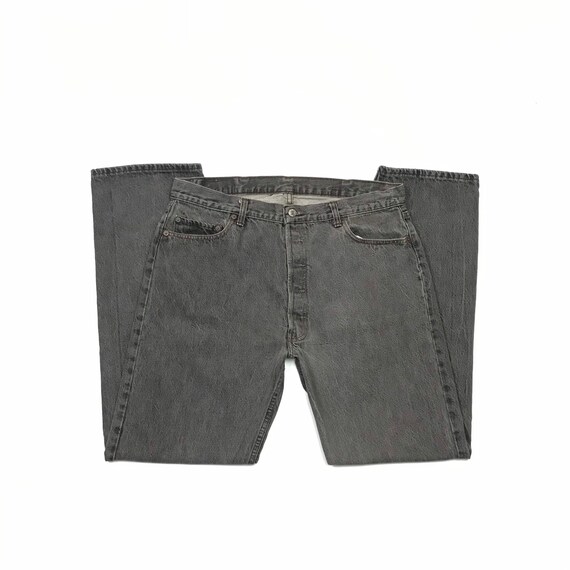 Levis W36 L33 USA 501 Vintage Charcoal Black Jean… - image 1