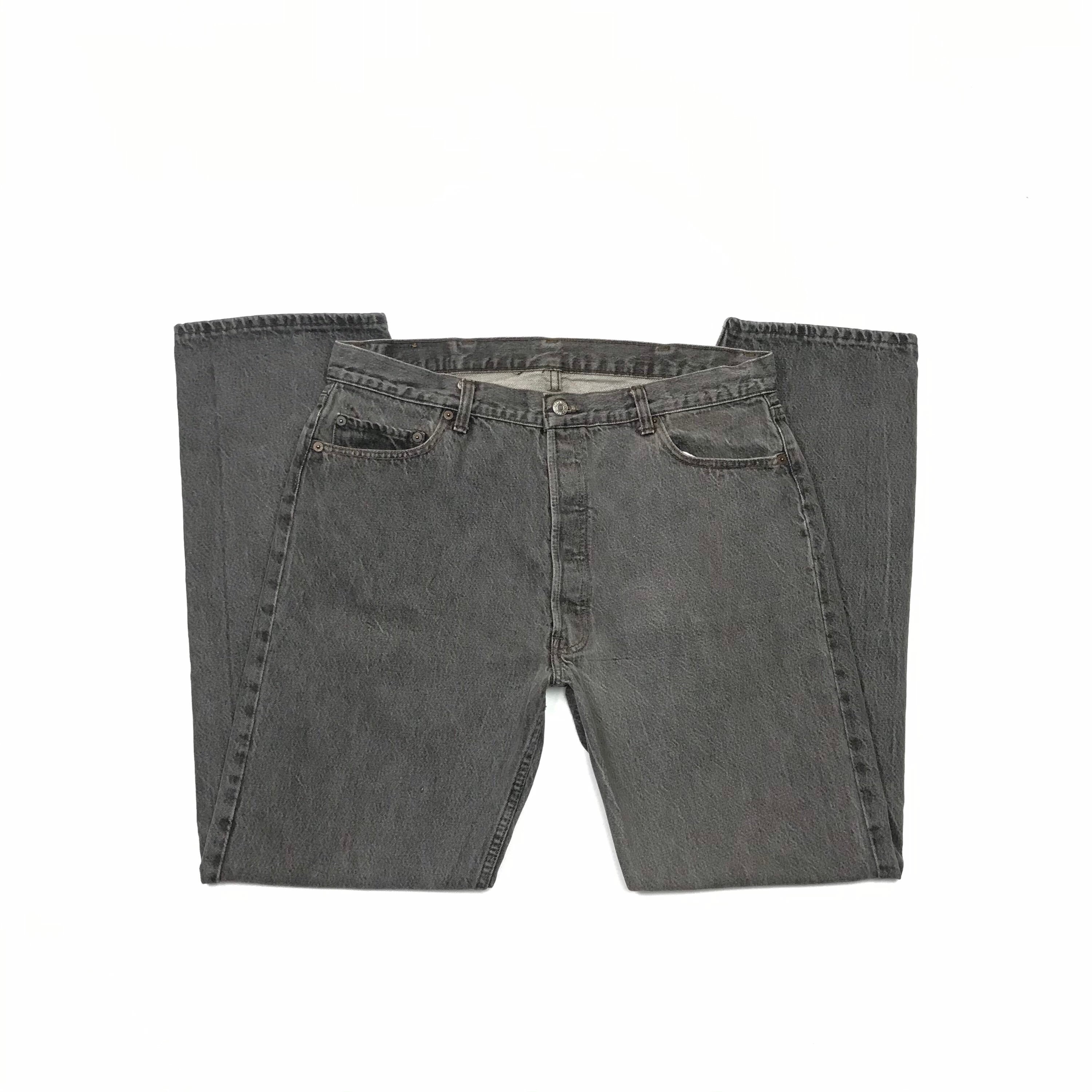 Levis W36 L33 USA 501 Vintage Charcoal 