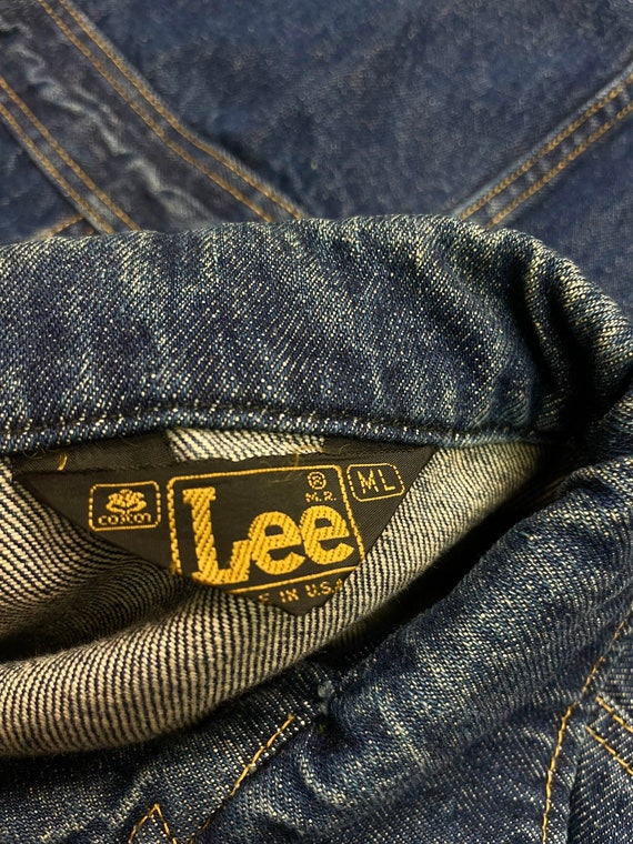 1970’s Lee Safari Denim Jacket Great Denim Medium - Gem
