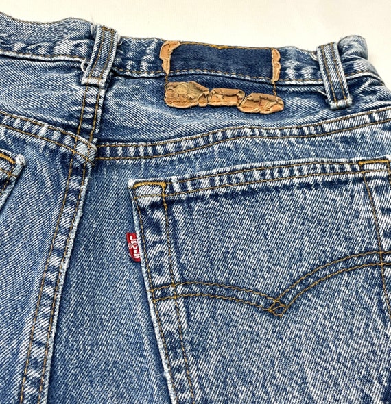 Levis W26.5 USA 501 for Women Cutoff Shorts Stone… - image 4