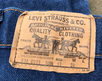 Levis Jeans W24 L26.5 Super Slim Gamba Dritta Arancione Tab | Etsy Italia