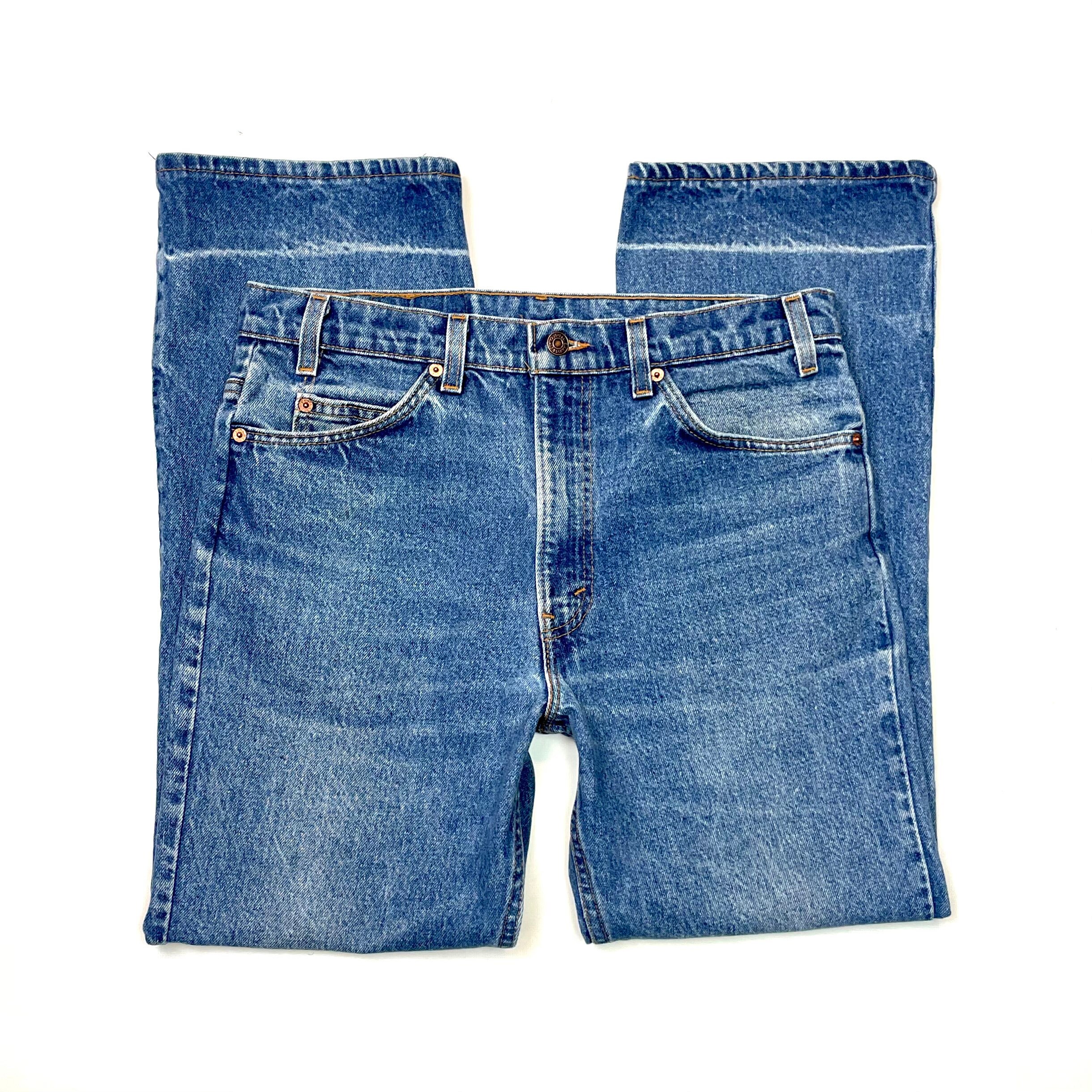 Levis W33.5 L29 USA 517 Vintage Bootcut Jeans Great Fades - Etsy 人気商品・アウトレット denim lot.517