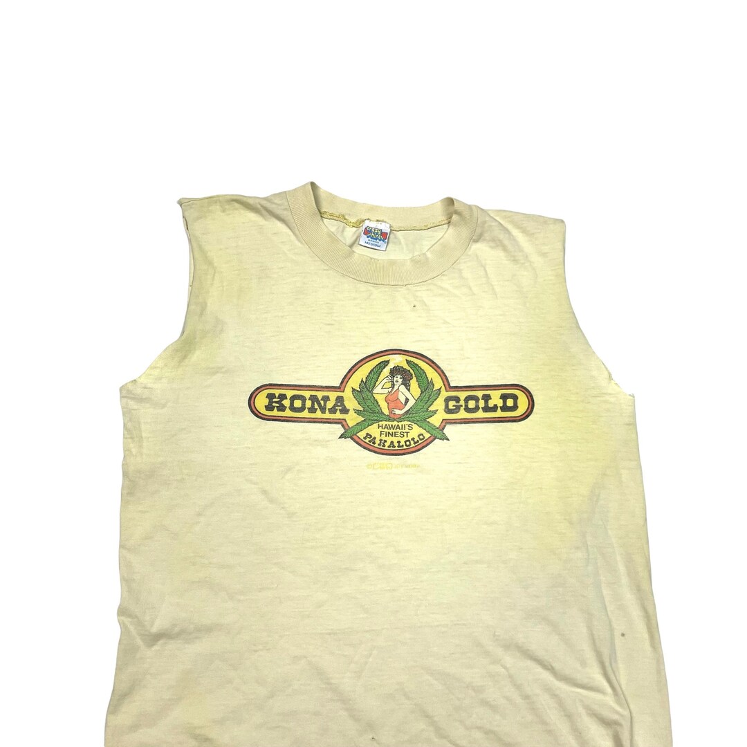 1970s Kona Gold Pakalolo Cotton Marijuana Shirt Hawaii Crazy Etsy